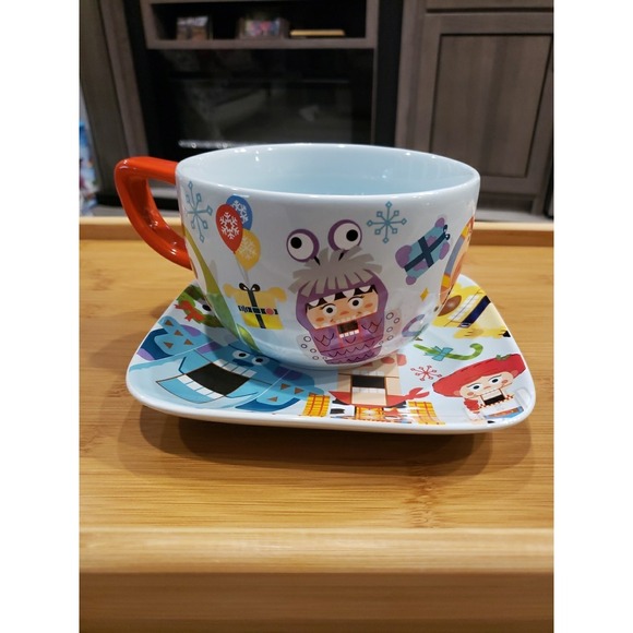 Disney Other - Disney Pixar Holiday Soup Mug and Plate Set